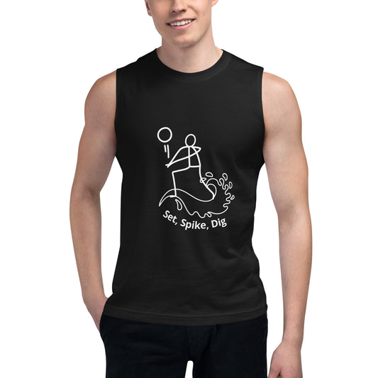 Beach Volleyball Adult Muscle Shirt