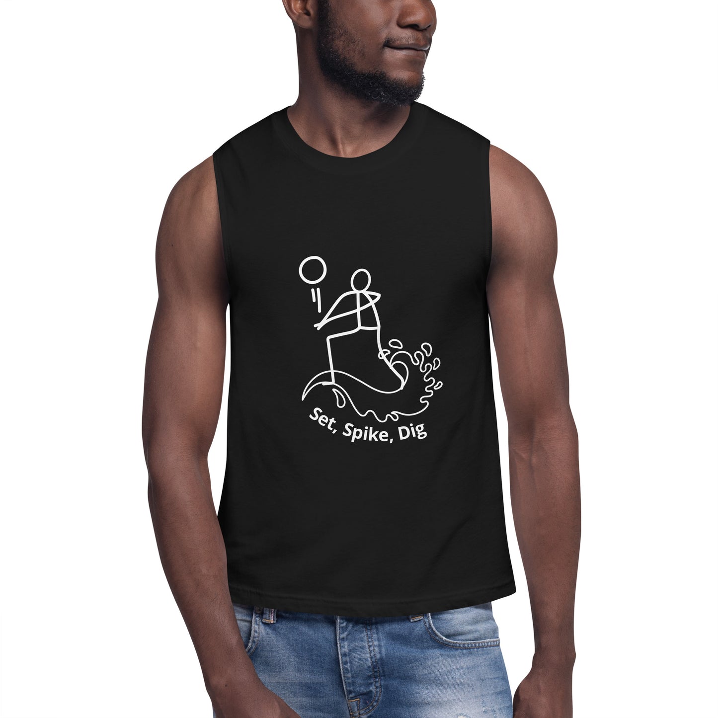 Beach Volleyball Adult Muscle Shirt