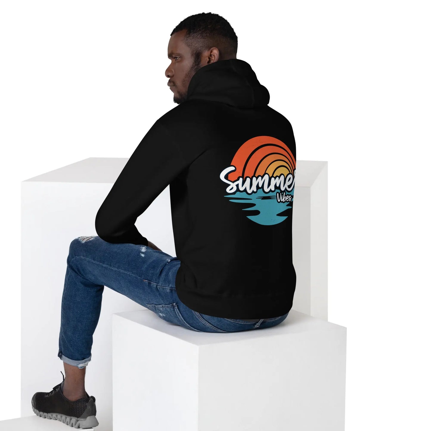 Summer Vibes with Coastal Journeyz Adult Unisex Hoodie Coastal Journeyz