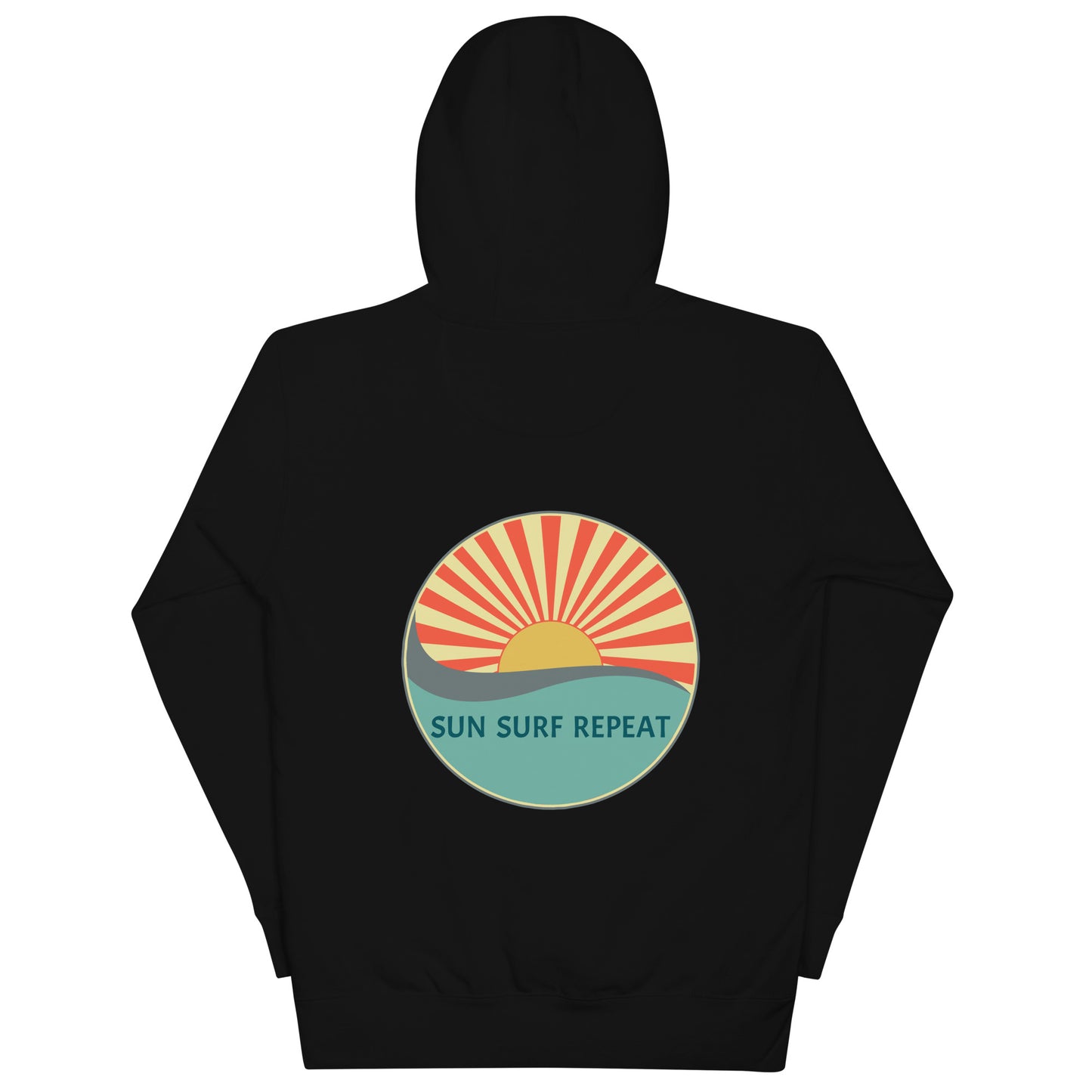 Sun Surf Repeat with Coastal Journeyz Adult Hoodie