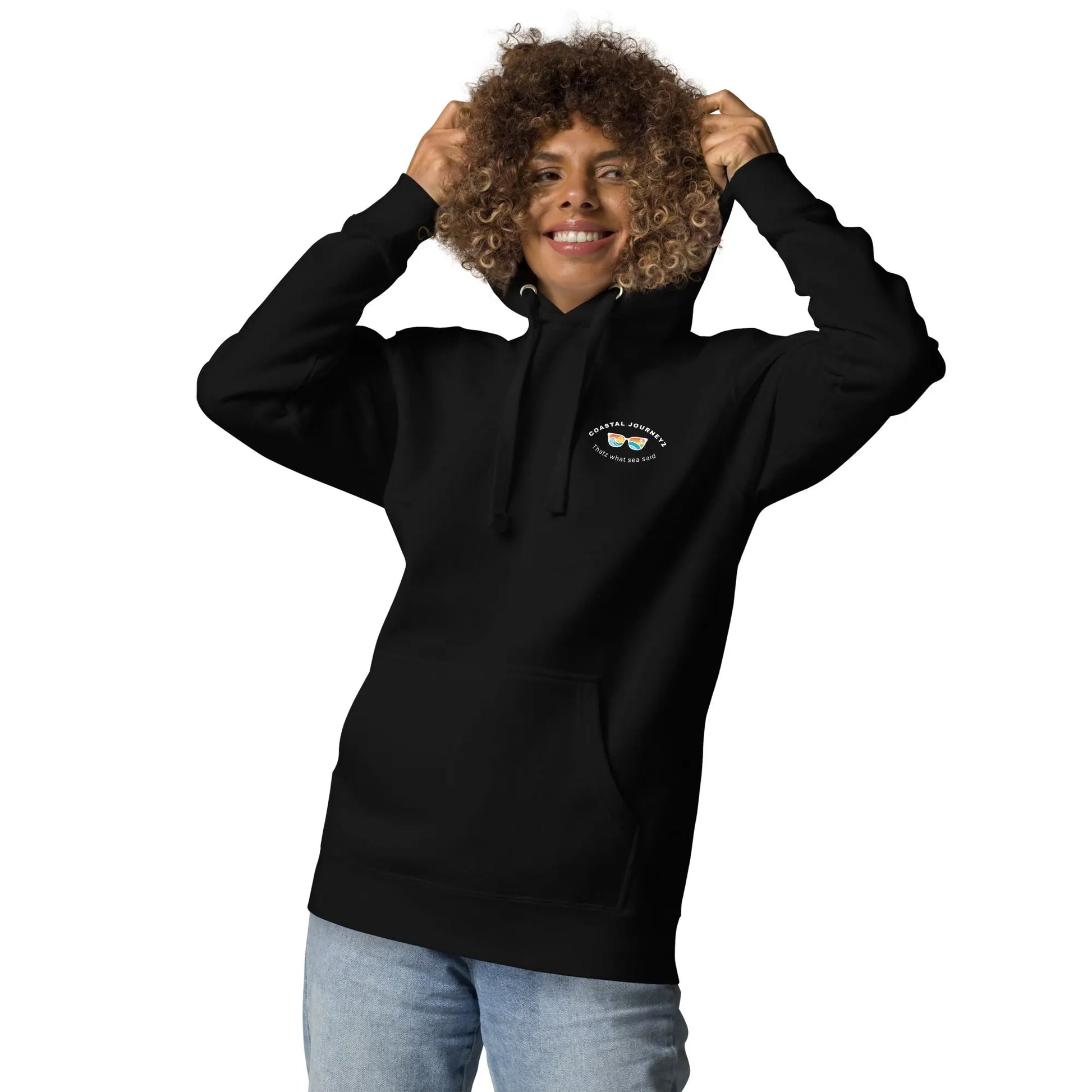 Summer Vibes with Coastal Journeyz Adult Unisex Hoodie Coastal Journeyz