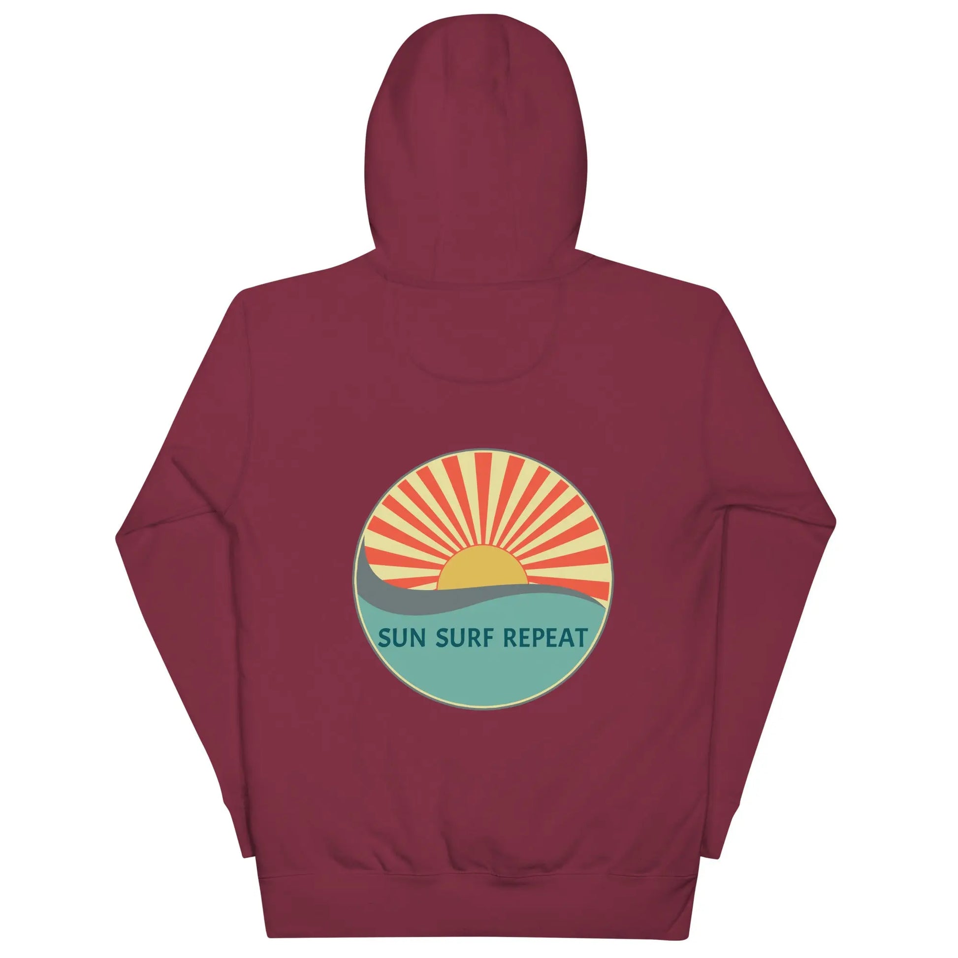 Sun Surf Repeat with Coastal Journeyz Adult Unisex Hoodie Coastal Journeyz