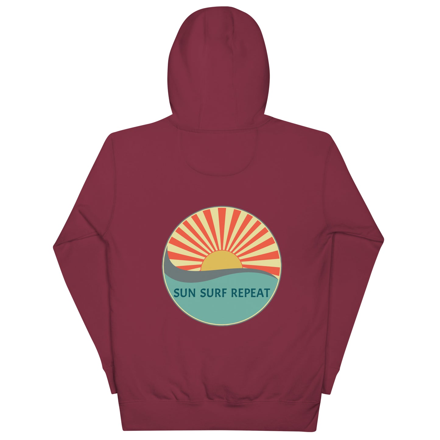 Sun Surf Repeat with Coastal Journeyz Adult Hoodie