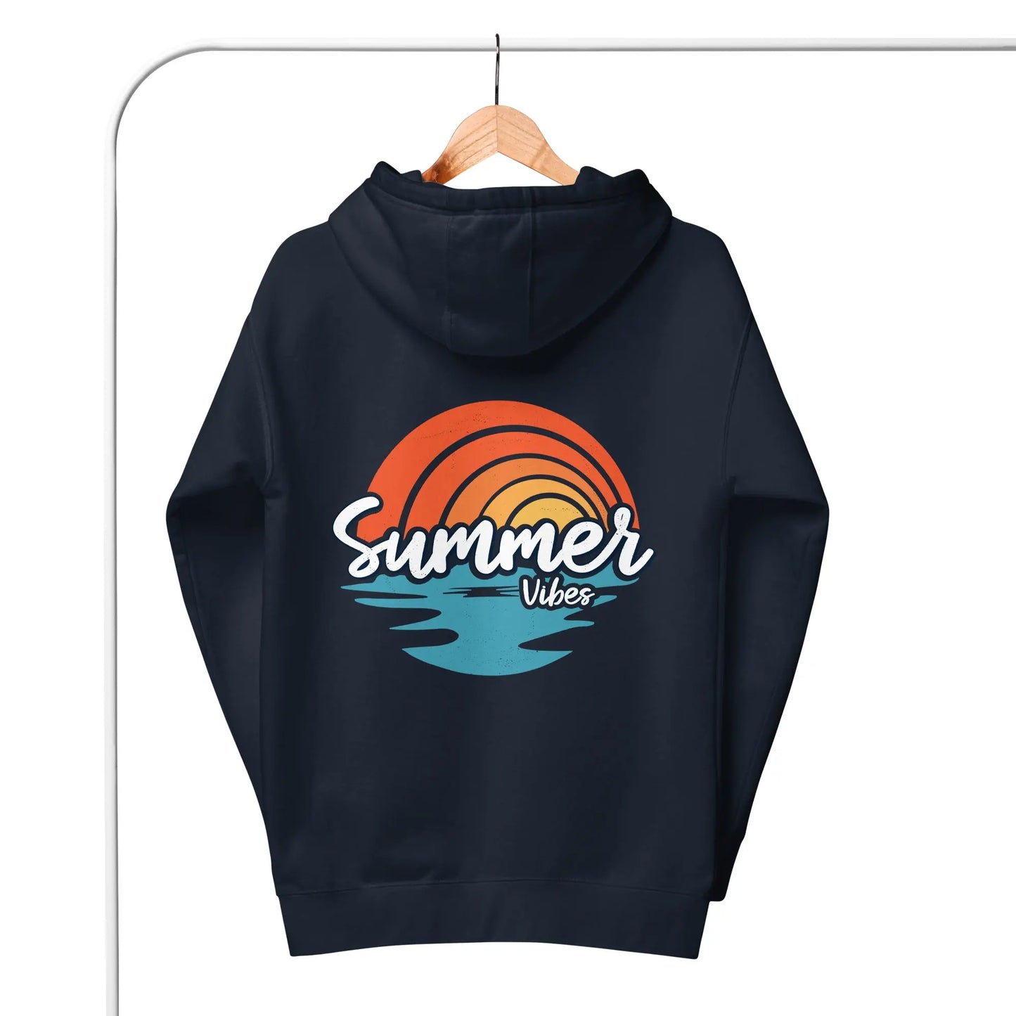 Summer Vibes with Coastal Journeyz Adult Unisex Hoodie Coastal Journeyz