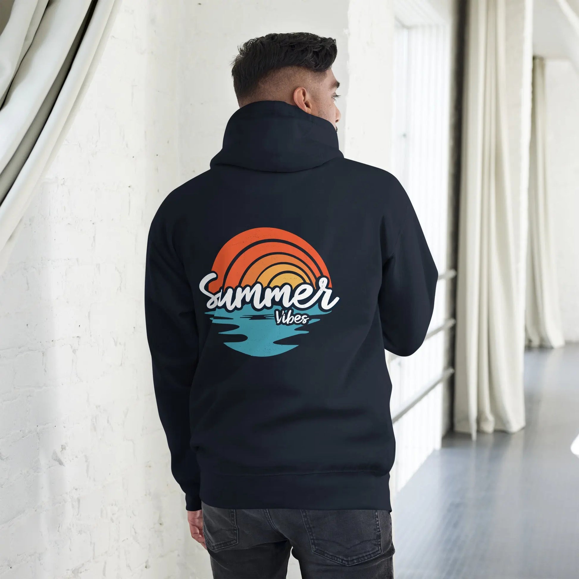 Summer Vibes with Coastal Journeyz Adult Unisex Hoodie Coastal Journeyz