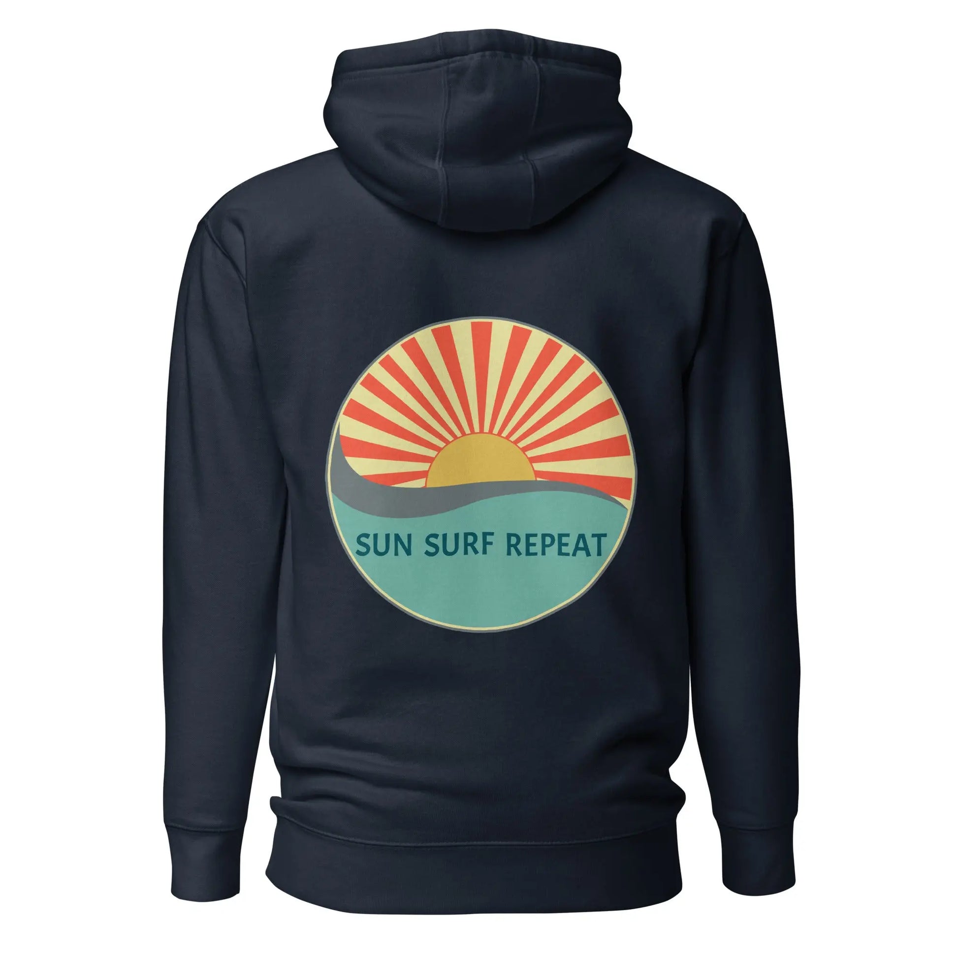 Sun Surf Repeat with Coastal Journeyz Adult Unisex Hoodie Coastal Journeyz