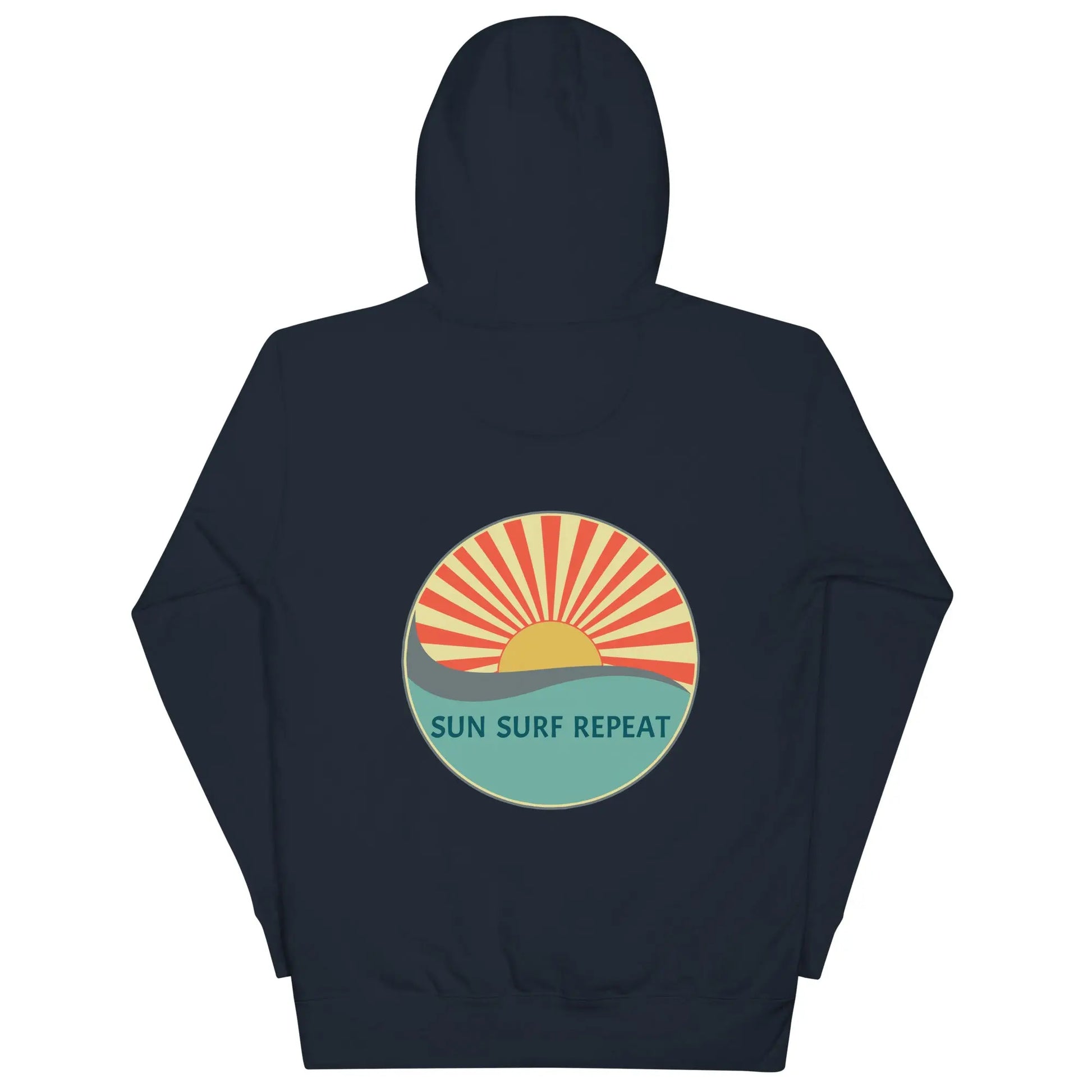 Sun Surf Repeat with Coastal Journeyz Adult Unisex Hoodie Coastal Journeyz