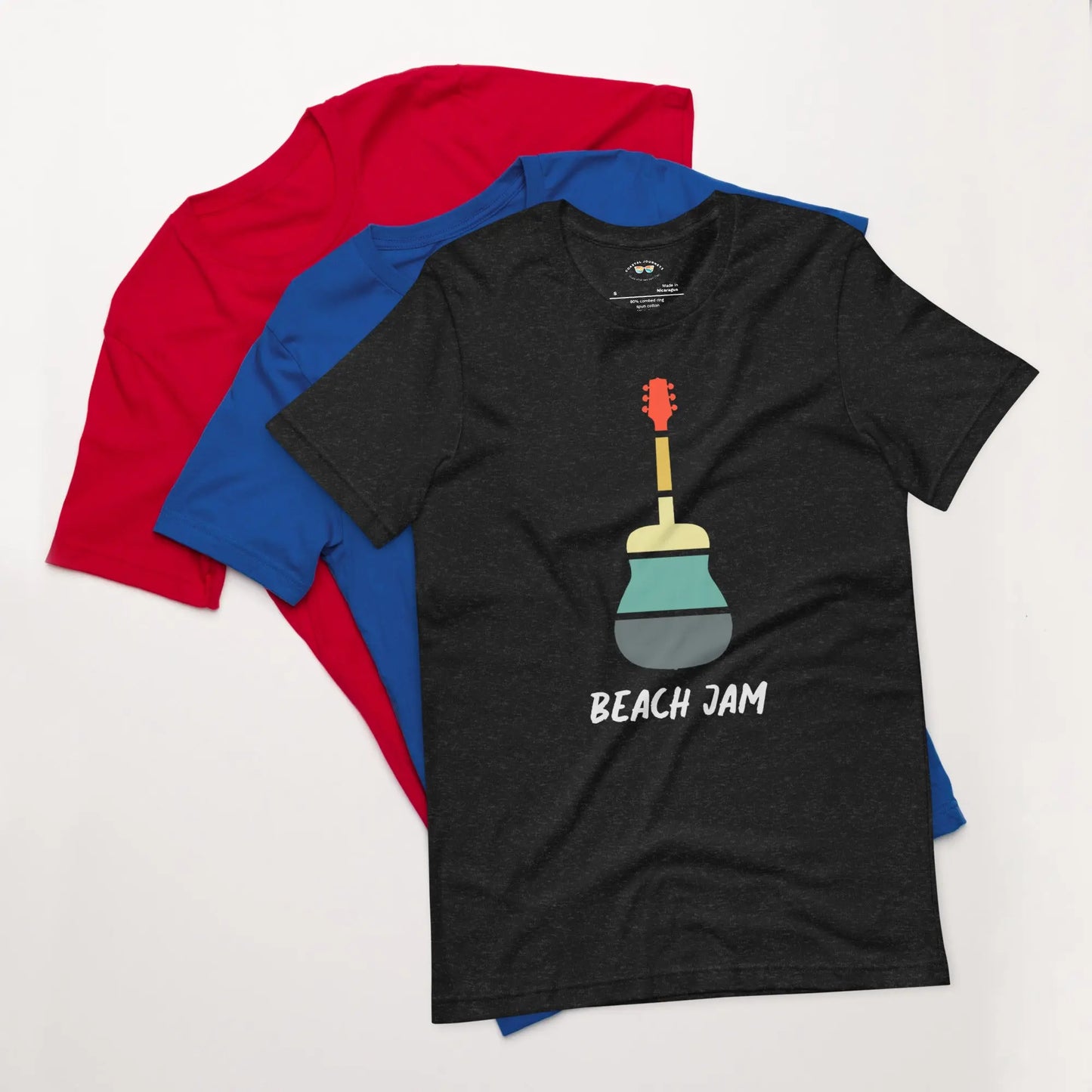 RETRO BEACH JAM with Coastal Journeyz Adult Unisex T-Shirt - Coastal Journeyz1097430_8460