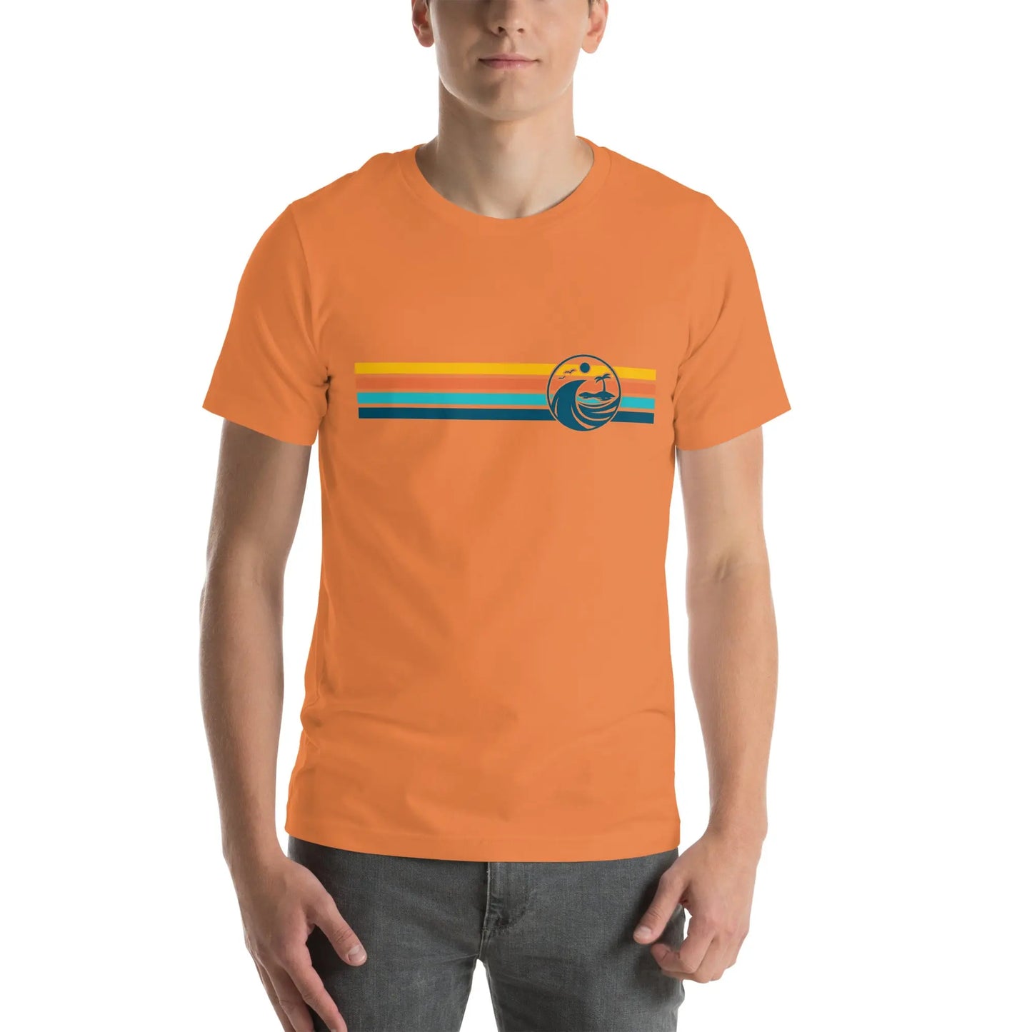 Retro Coastal Journeyz Beach Vibe Unisex Tshirt Coastal Journeyz