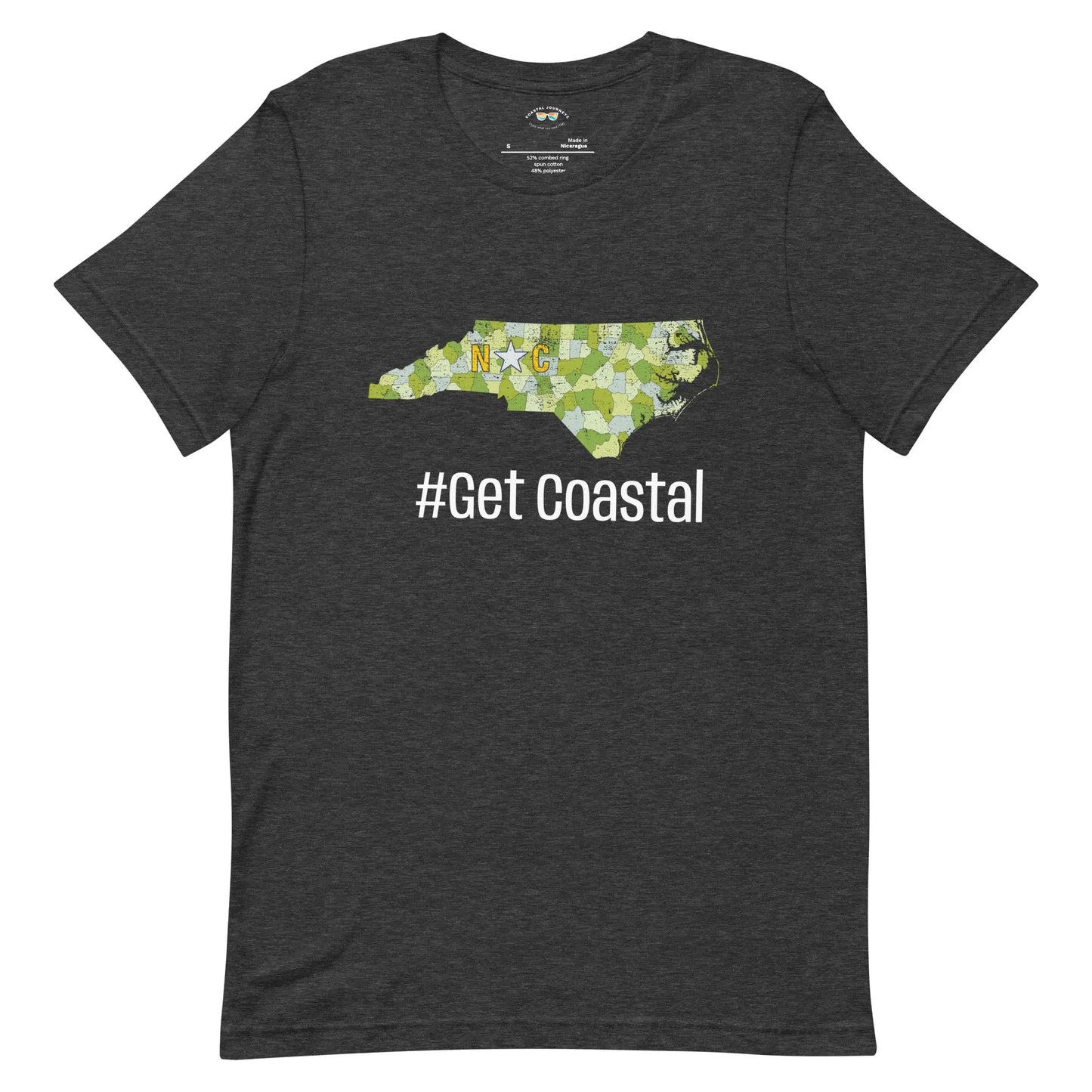 NC #Get Coastal with this Adult Unisex T-Shirt Coastal Journeyz