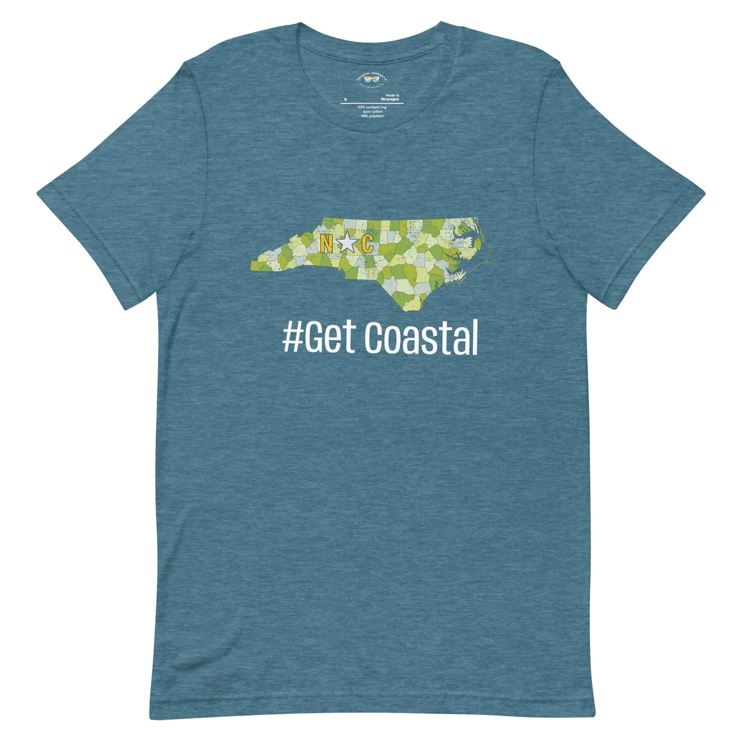 NC #Get Coastal with this Adult Unisex T-Shirt Coastal Journeyz