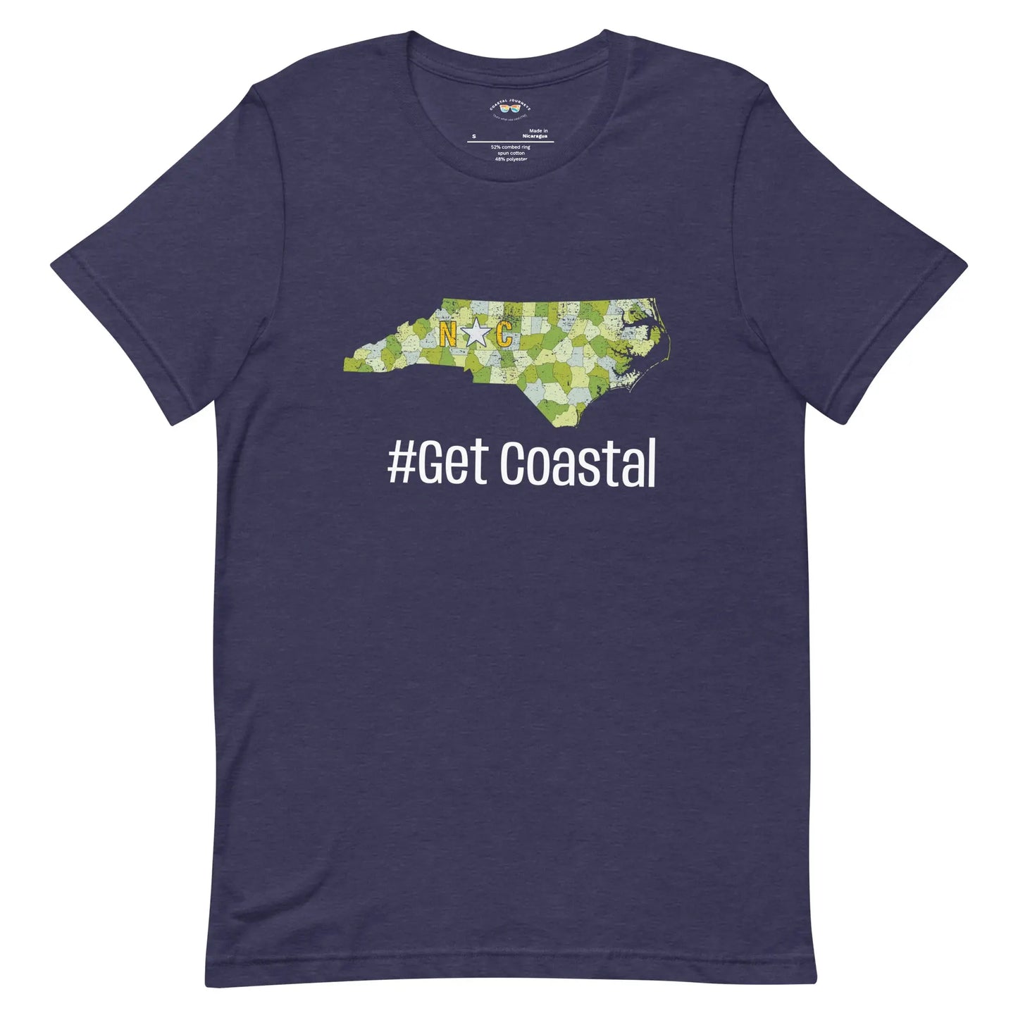 NC #Get Coastal with this Adult Unisex T-Shirt Coastal Journeyz