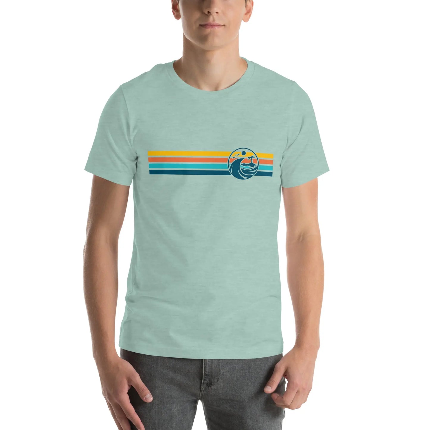 Retro Coastal Journeyz Beach Vibe Unisex Tshirt Coastal Journeyz