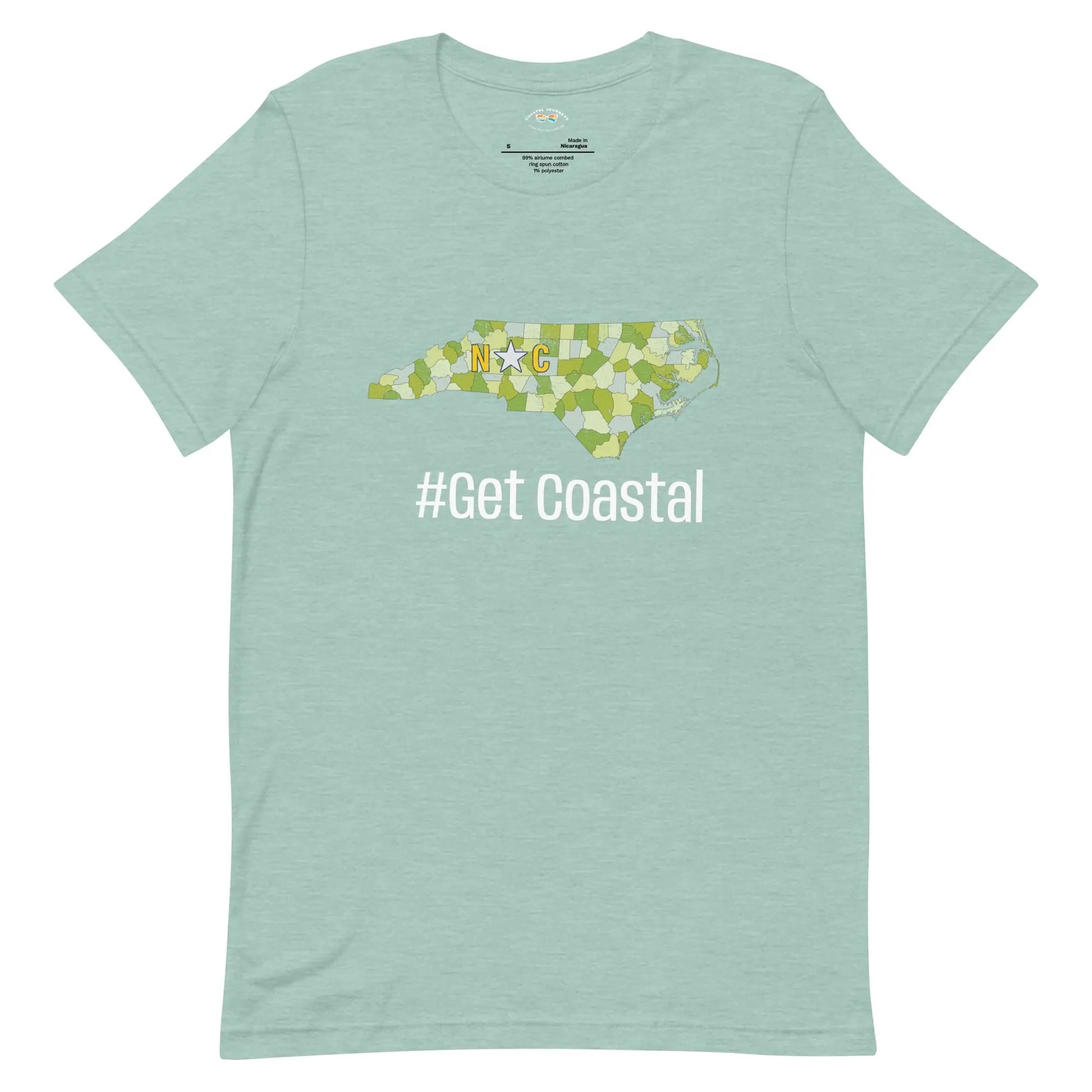 NC #Get Coastal with this Adult Unisex T-Shirt Coastal Journeyz