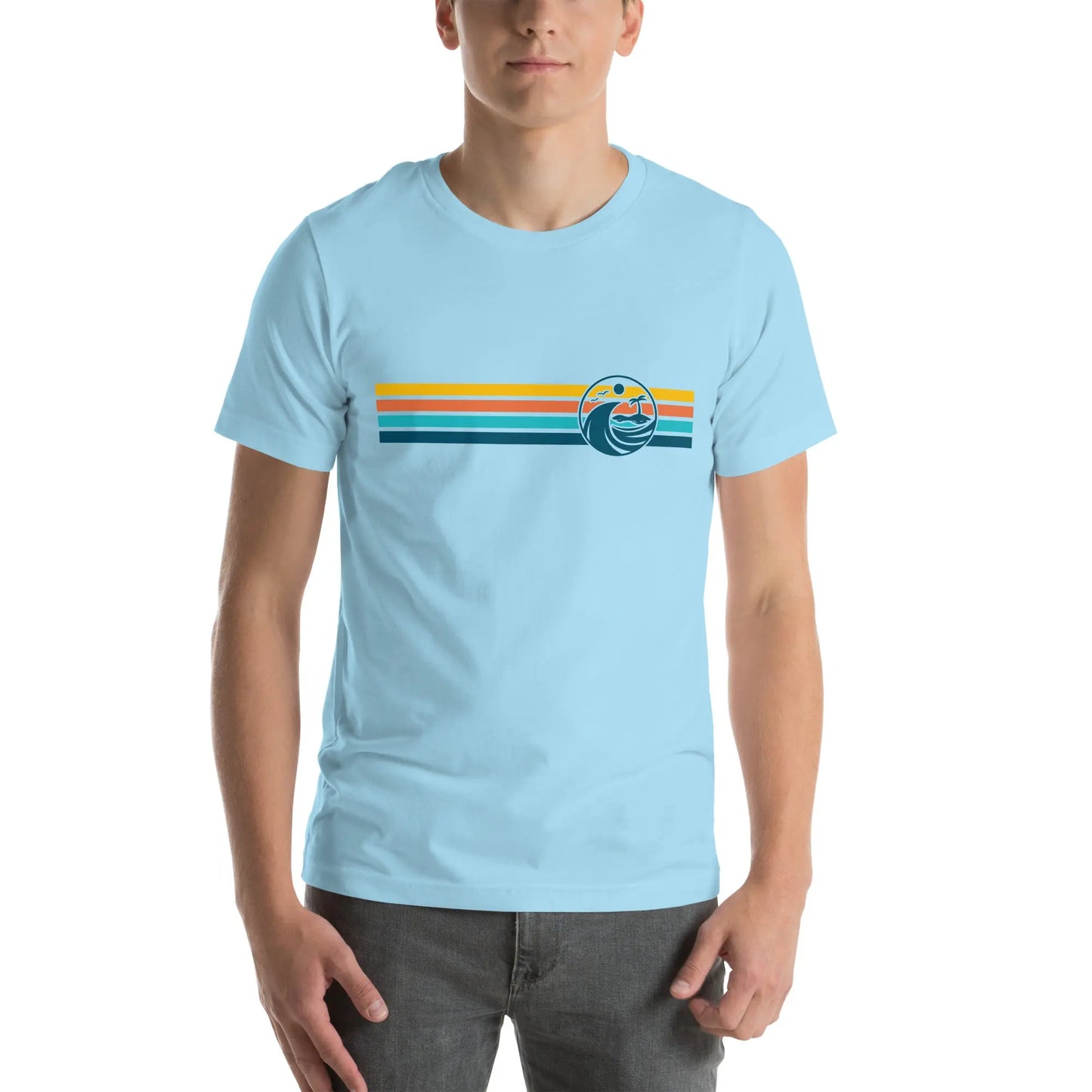 Retro Coastal Journeyz Beach Vibe Unisex Tshirt Coastal Journeyz