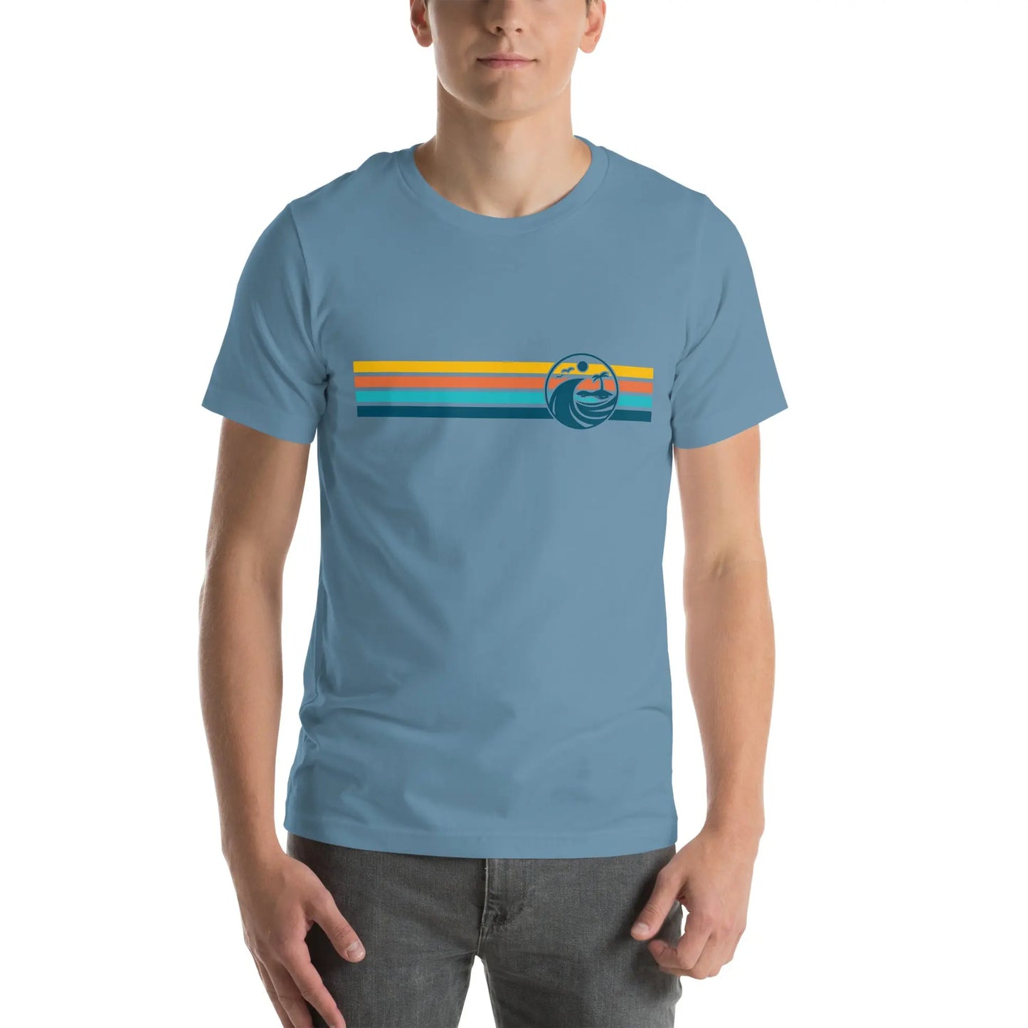 Retro Coastal Journeyz Beach Vibe Unisex Tshirt Coastal Journeyz