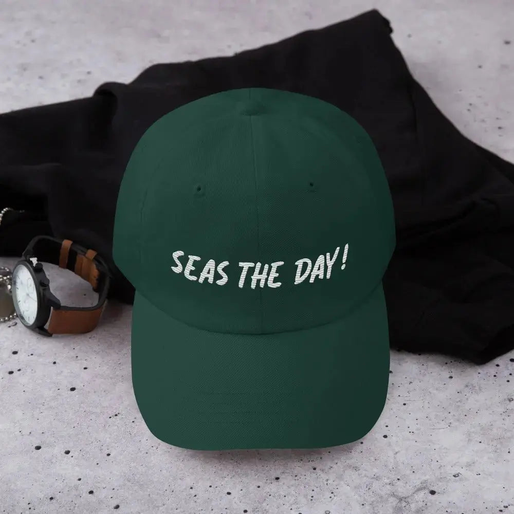 SEAS THE DAY with Coastal Journeyz Adult Unisex Baseball Cap - Coastal Journeyz4976103_8745