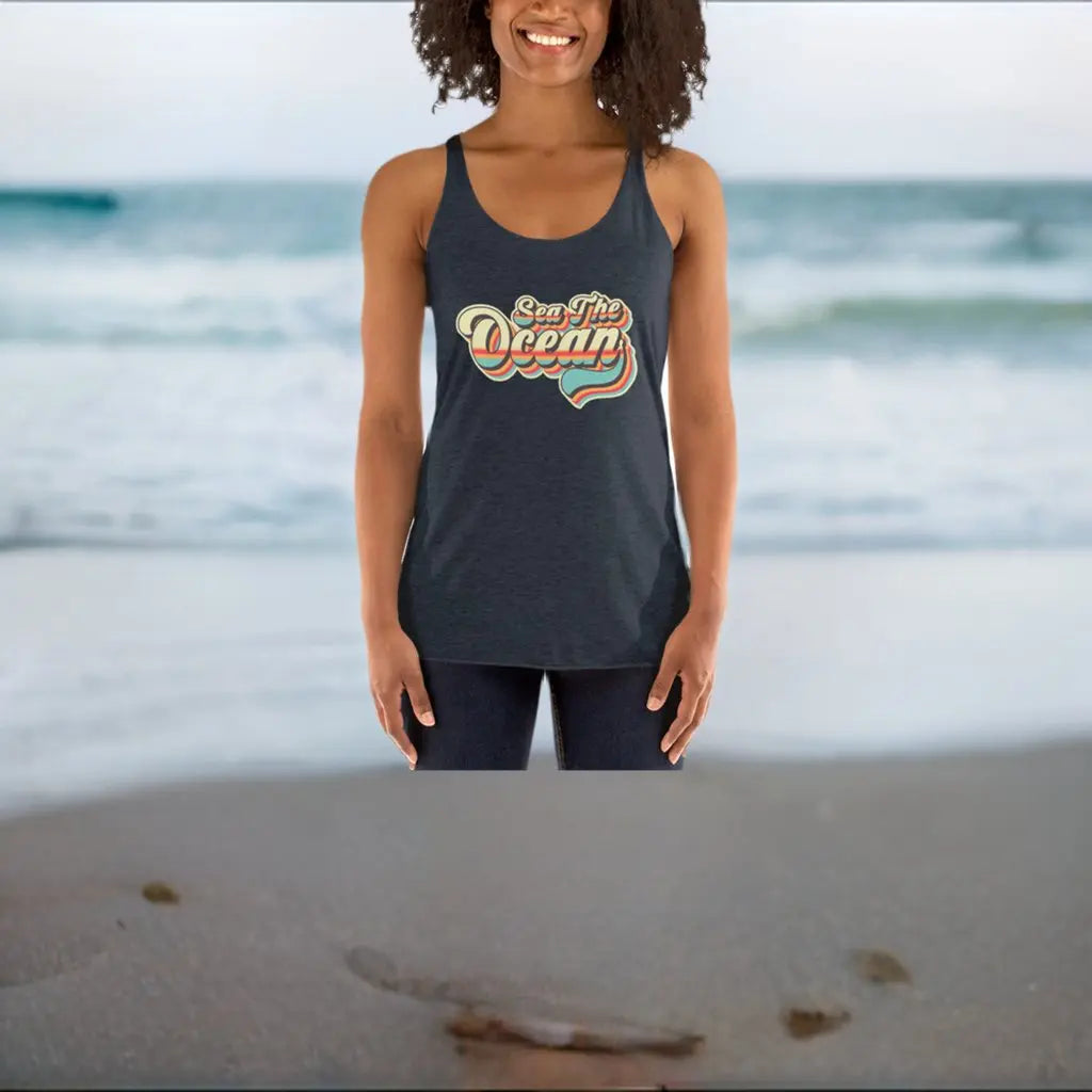 Sea The Ocean Women's Racerback Tank - Coastal Journeyz8933548_6651