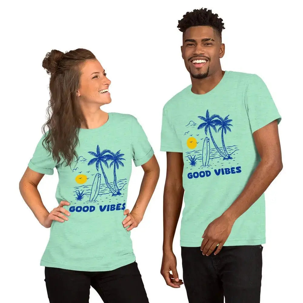 Retro Coastal Journeyz GOOD Vibe Unisex Tshirt - Coastal Journeyz5428619_8502