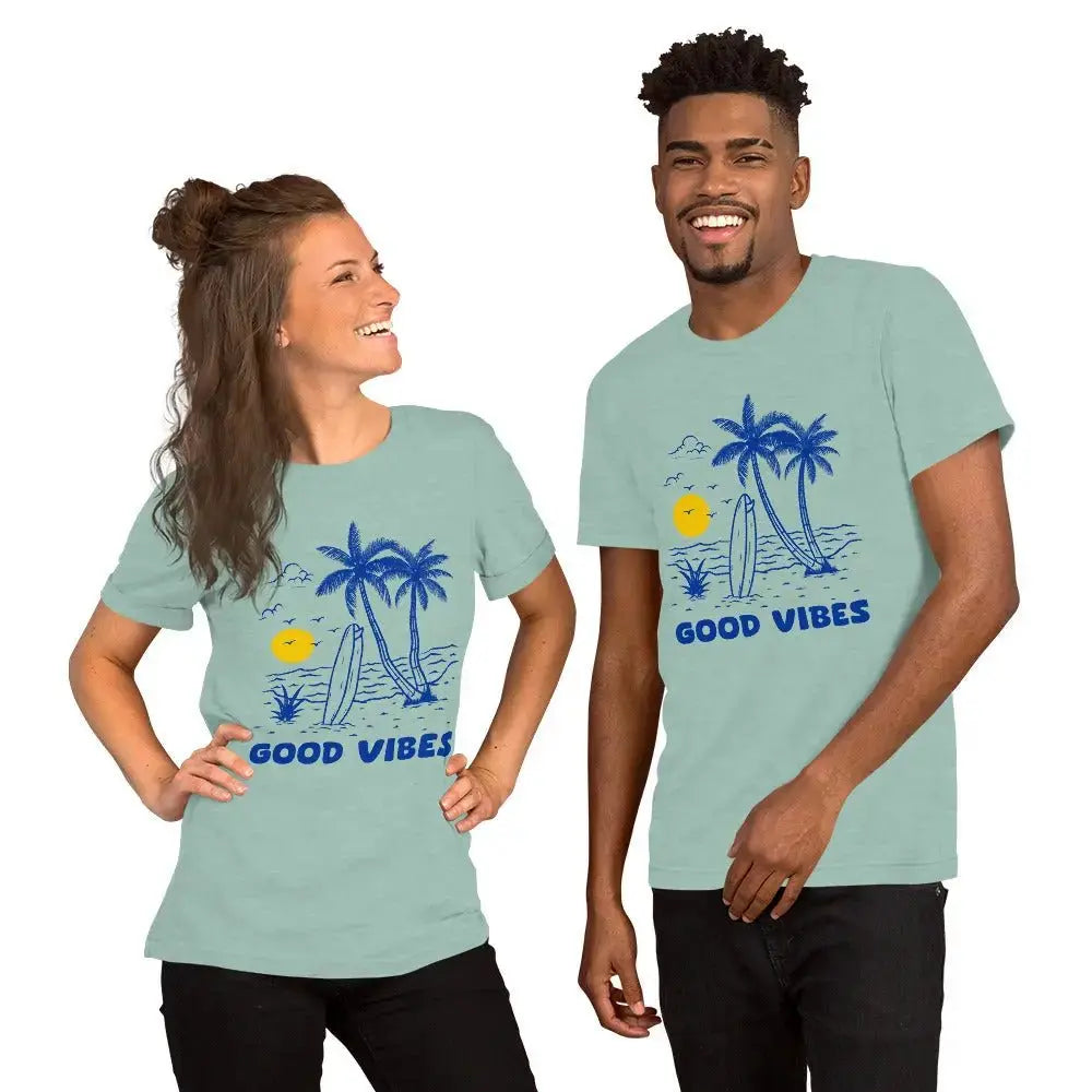 Retro Coastal Journeyz GOOD Vibe Unisex Tshirt - Coastal Journeyz5428619_9388