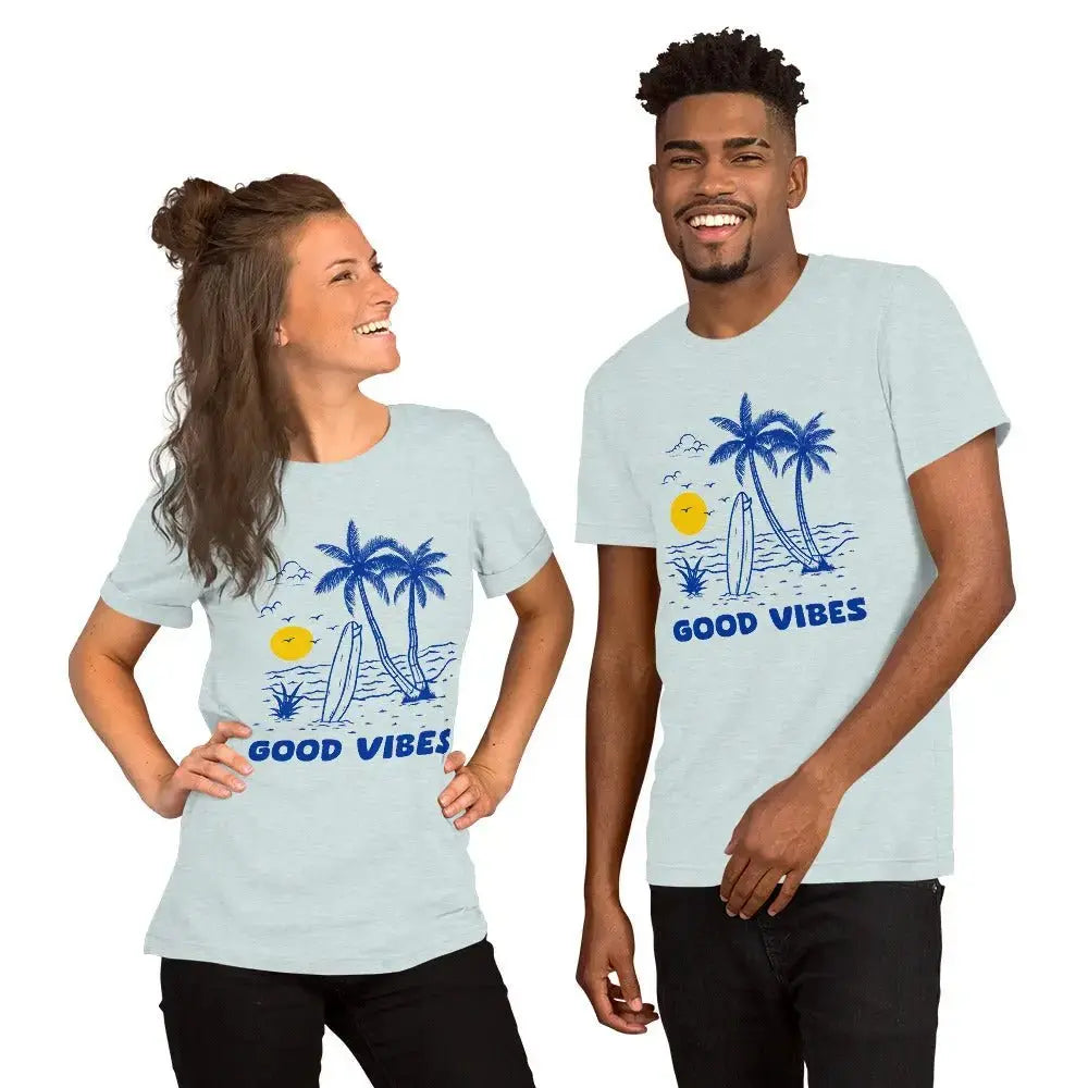 Retro Coastal Journeyz GOOD Vibe Unisex Tshirt - Coastal Journeyz5428619_9360